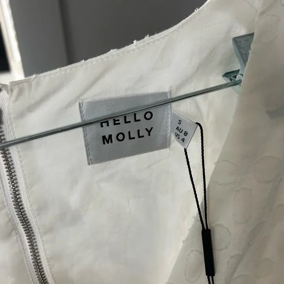 NWT Hello Molly White Dress - Picture 3 of 3